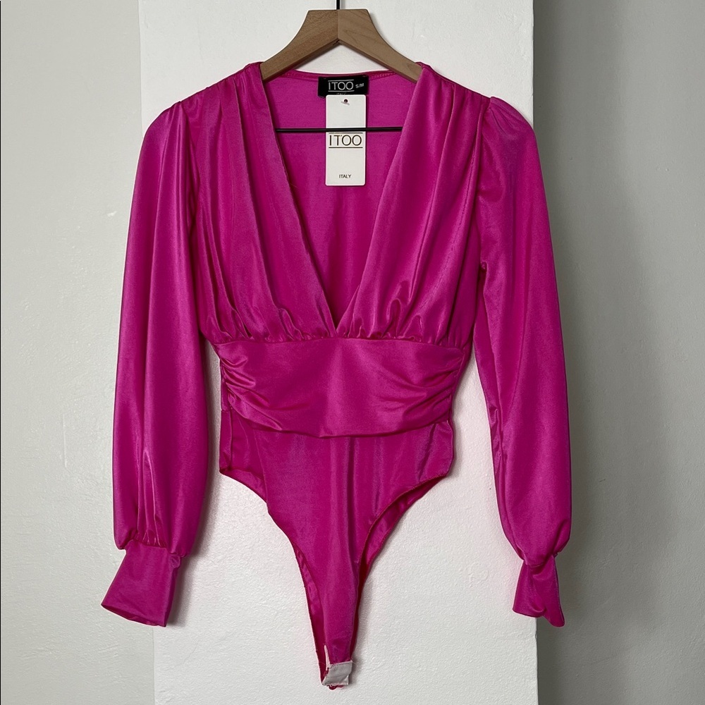Fuchsia Long Sleeve Bodysuit